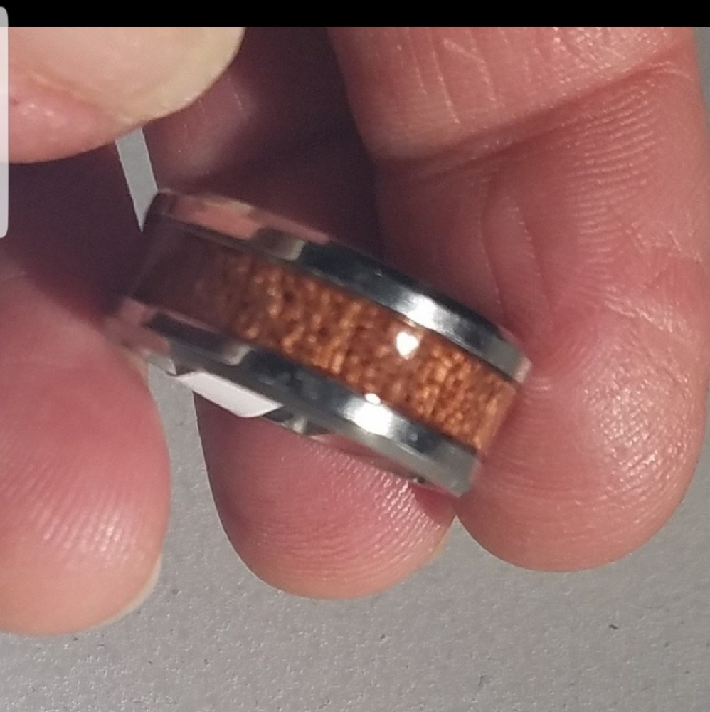 HAWAIIAN KOA COUPLES RINGS - Picture 6 of 7